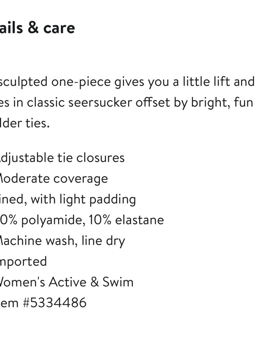 NWT J. Crew Seersucker One-Piece Swimsuit - Picture 3 of 6
